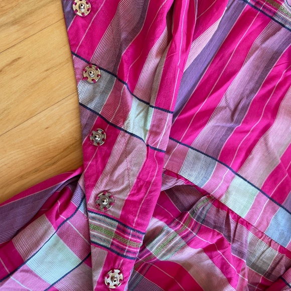 Vivienne Westwood Pink Plaid Corset Style Asymmetric Dress Size IT40, UK8 RARE - Picture 12 of 16